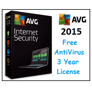 AVG Internet Security 2015 PC (3 Year FREE License) [ Proof Added ]