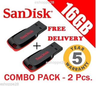 Buy Sandisk Cruzer Blade 16GB Pendrive Pack Of 2