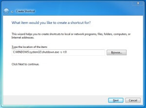 Create Shortcut for Shutdown Your Computer - Demo 2