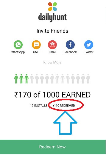 Dailyhunt Loot - Refer and Earn upto Rs.1000 Free Mobile Recharge