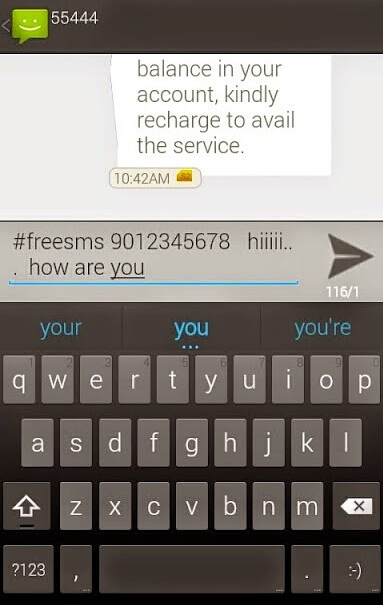 Send Unlimited Free Sms To any Number by Airtel - Demo 1